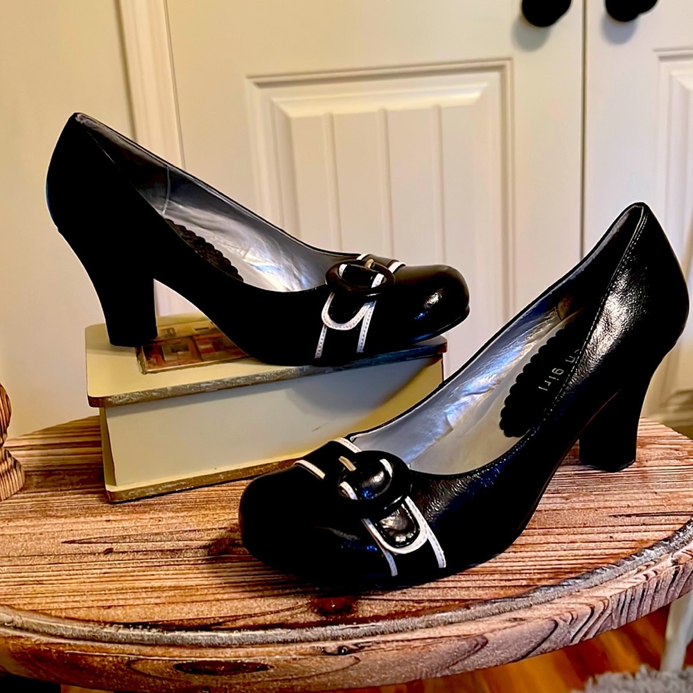 Madden Girl Round toe “vintage style”heels.
